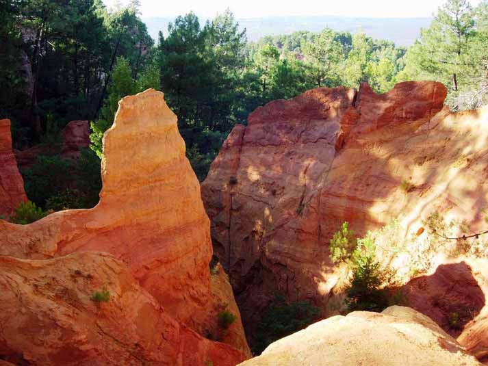 Wanderweg – Ockerweg in Roussillon